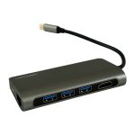HUB USB Type C LC-POWER [LC-HUB-C-MULTI-3 ] RJ45, HDMI-Port, 3*USB 3.0, Card Reader